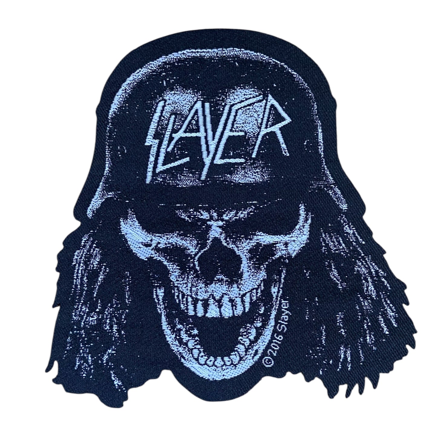 Slayer- Wehrmacht Skull Cut Out Woven Patch